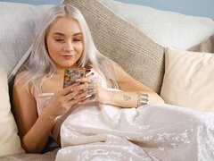 18 jaar, Enthousiasteling, Kont, Vingeren, Masturbatie, Alleen, Strippen, Tiener