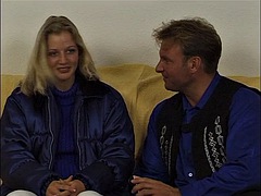 Blondine, Blasen, Europäisch, Deutsch, Hardcore, Masturbation, Dürr, Titten