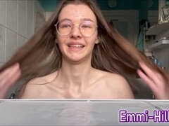 18 ans, Amateur, Extrême, Allemand, Masturbation, Petite femme, Chatte, Jarretelles