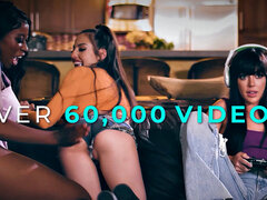 Petite Blonde Chloe Cherry Has Naughty Threesome With Sorority Roommates Lily Love & Rae