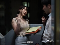 Enthousiasteling, Aziatisch, Kont, Grote kont, Grote mammen, Hardcore, Kantoor, Kut duiken