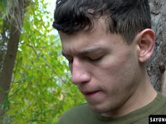 En levrette, Homosexuelle, Poilue, Branlette thaïlandaise, Masturbation, De plein air, Rugueux, Tatouage