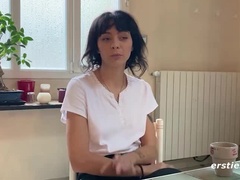 Leie, Frau, Fingern, Deutsch, Masturbation, Muschi, Titten, Vibrator