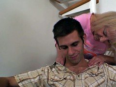 He fucks girlfriends hot mom in lingerie