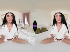 Watch Ara Mix satisfy herself with a hot solo session on TMWVRnet