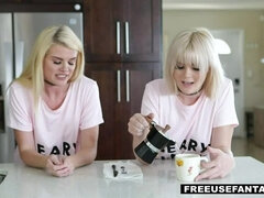 2 Platinum Blonde Beauties Fucked in FreeUse Fantasy