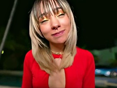 美女, ブロンド, キス, ラティーナ, レズビアン, オナニー, アウトドア, ティーン