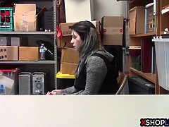 Attrapée, Rondelette, Grosse, Hard, Hd, Bureau, Police, Réalité