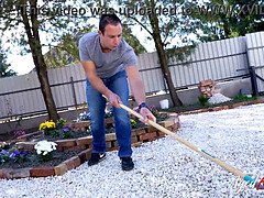 Oudere vrouw, Stel, Lul, Hondjeshouding, Masturbatie, Rijpe lesbienne, Zuigen, Trio