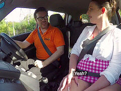 Belle grosse femme bgf, Britannique, Voiture, Rondelette, Étudiant