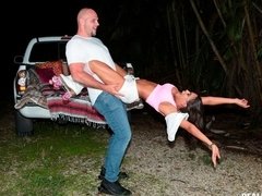 お尻, 黒人, 黒人, 毛深い, 巨大, アウトドア, ティーン, オッパイの
