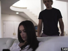 Stepdaughter introduced to stepcousin