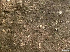 Leie, Braunhaarige, Spermaladung, Schwanz, Natürlich, Im freien, Pov, Titten