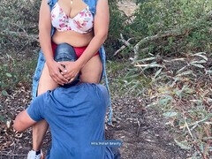 Cul à la bouche, Couple, Femelle, Exhib, Indienne, Embrassement, De plein air, Pov
