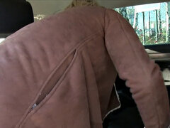 Blond, Pijpbeurt, Auto, Hondjeshouding, Tepels, Buiten, Doordringend, Gezichtspunt