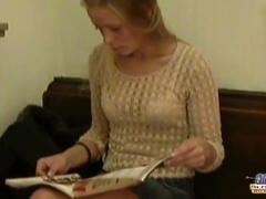 Blonde, Sucer une bite, Gorge profonde, Adolescente