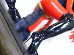 Leie, Tussi, Bizarr, Einschiebung, Latex, Masturbation, Reiten, Solo