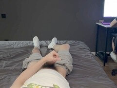 Guy, heterosexual, gay jerk off