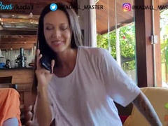Morena, Cornudo, Gimnasio, Marido, Tetas naturales, Pequeña