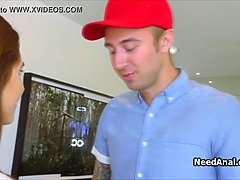 In den arsch, Grosser schwanz, Blasen, Hardcore, Hd, Schreiend, Jungendliche (18+), Teen in den arsch