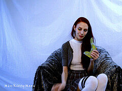 Game, Masturbation, Petite, Redhead, Skirt, Teen, Toys, Uniform