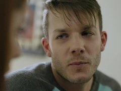 Badkamer, Pijpbeurt, Fles, Sperma shot, Diep in de keel, Likken, Kut duiken, Roodharige vrouw