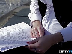 Belleza, Verga grande, Rubia, Mamada, Gafas, Hd, Realidad, Tetas