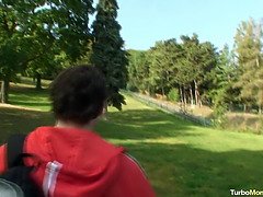 Pound my step-mother outdoors !!