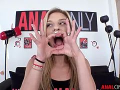 Anal, Blonde, Pom pom girl, Éjaculation interne, Hd, Monstre, Nénés