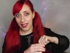 Жопа, Грязные слова, Ноги, Мастурбация, Крошечные, Рыжие, Спандекс, Чулки