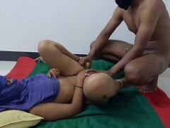 Intimate video of young couple having passionate sex