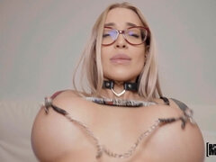 アナル, 巨乳な, チン, 眼鏡, ハメ撮り, オマンコ, 馬乗り, 剃毛