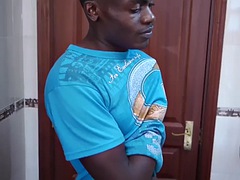 アフリカ人, 素人, 黒人, 黒人, ゲイ, オナニー, 一人