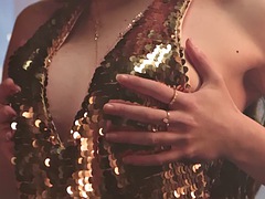 デカパイ, フェラチオ, イく瞬間, オナニー, シーメール