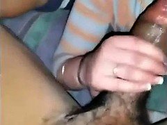 White Girl with huge forehead sucks BBC