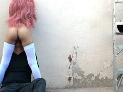 素人, 彼氏, カップル, なめる, アウトドア, ガリガリ, 靴下, ティーン