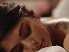 Hembra, Peludo, Masaje, Pequeña