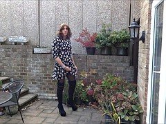 Amateur, Boots, Masturbation, Outdoor