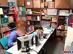 Blowjob, Brunette, Caught, Humiliation, Police, Punishment, Teen, Uniform