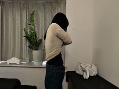 Asiatique, Brunette brune, Groupe, Suçant, Adolescente