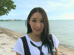 Amateur, Sucer une bite, Brunette brune, Tir de sperme, Faciale, Nourriture, Branlette thaïlandaise, Hard