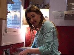 デカパイ, フェラチオ, 茶髪の, 巨乳な, ズームショット, ヨーロピアン, フランス人, ティーン