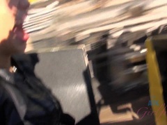 素人, 露出狂, 彼女, 小柄, ガリガリ, スペイン人, ストリップ, オッパイの