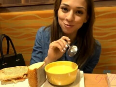 One date with Sara Luvv is all it takes for a creampie