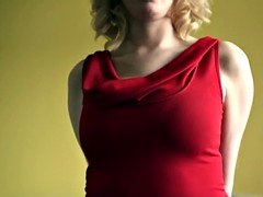 素人, 美女, ブロンド, 巨乳な, オナニー