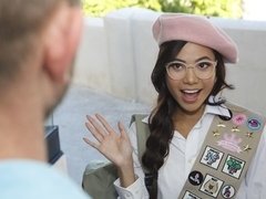 Pijpbeurt, Lul, Hondjeshouding, Pop, Brillen, Latijnse vrouw, Geschoren, Tiener