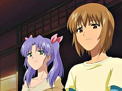 Grote mammen, Pijpbeurt, Sperma, Schattig, Handbeurt, Openbaar, Trio, Tieten likken