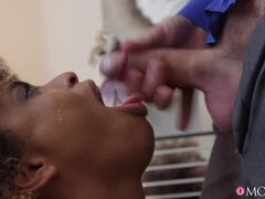 Grosse bite, Noire, Sucer une bite, Gorge profonde, Noir ébène, Interracial, Mère que j'aimerais baiser, Chevaucher