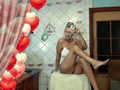 Amateur, Beso negro, Culo grande, Cocina, Maduro