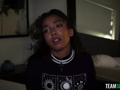 Homemade hardcore with ebony latina Malina Melendez, The Alcumis - pov blowjob